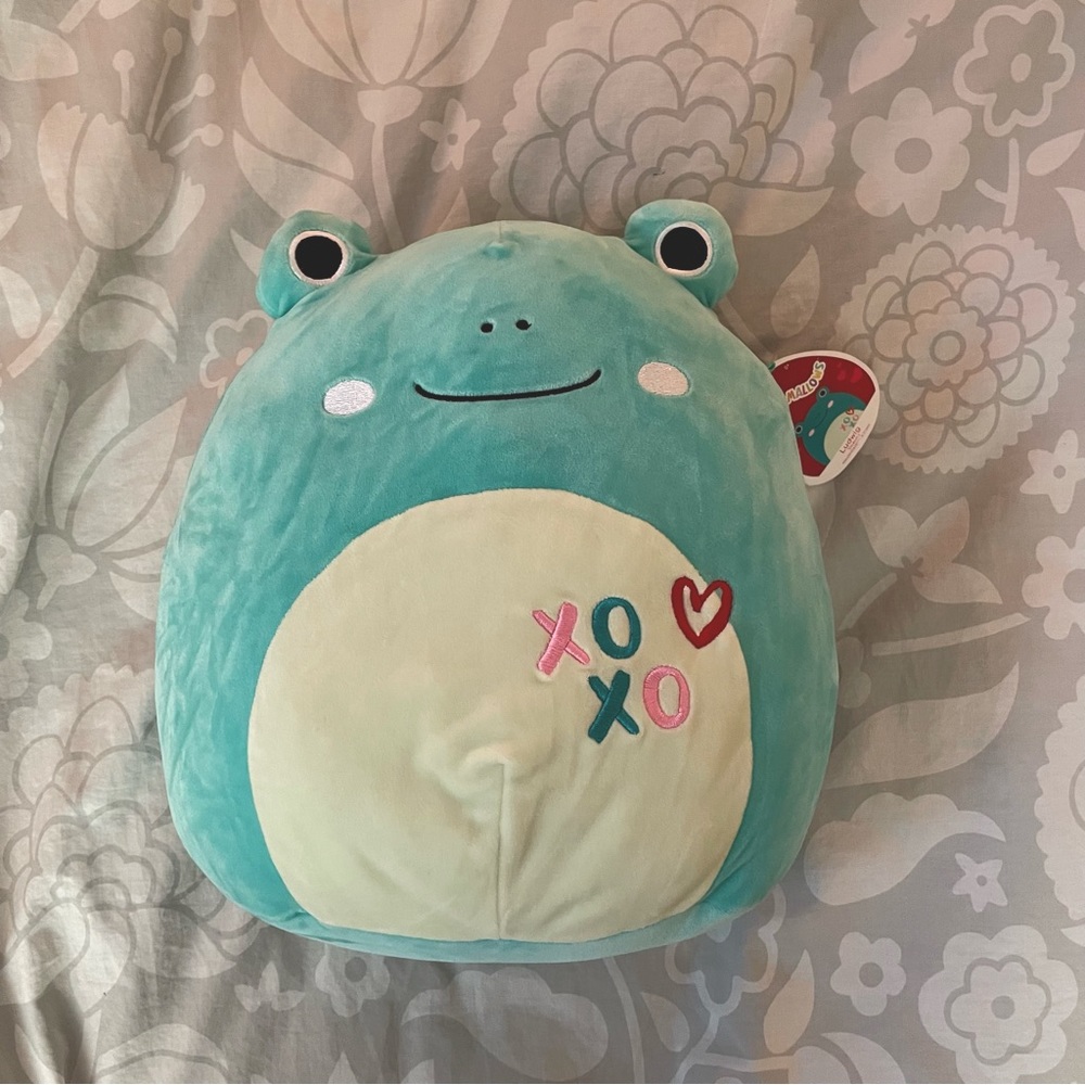 NWT 12” Ludwig the Frog Valentine’s Day Squishmallow Plush Stuffed Animal